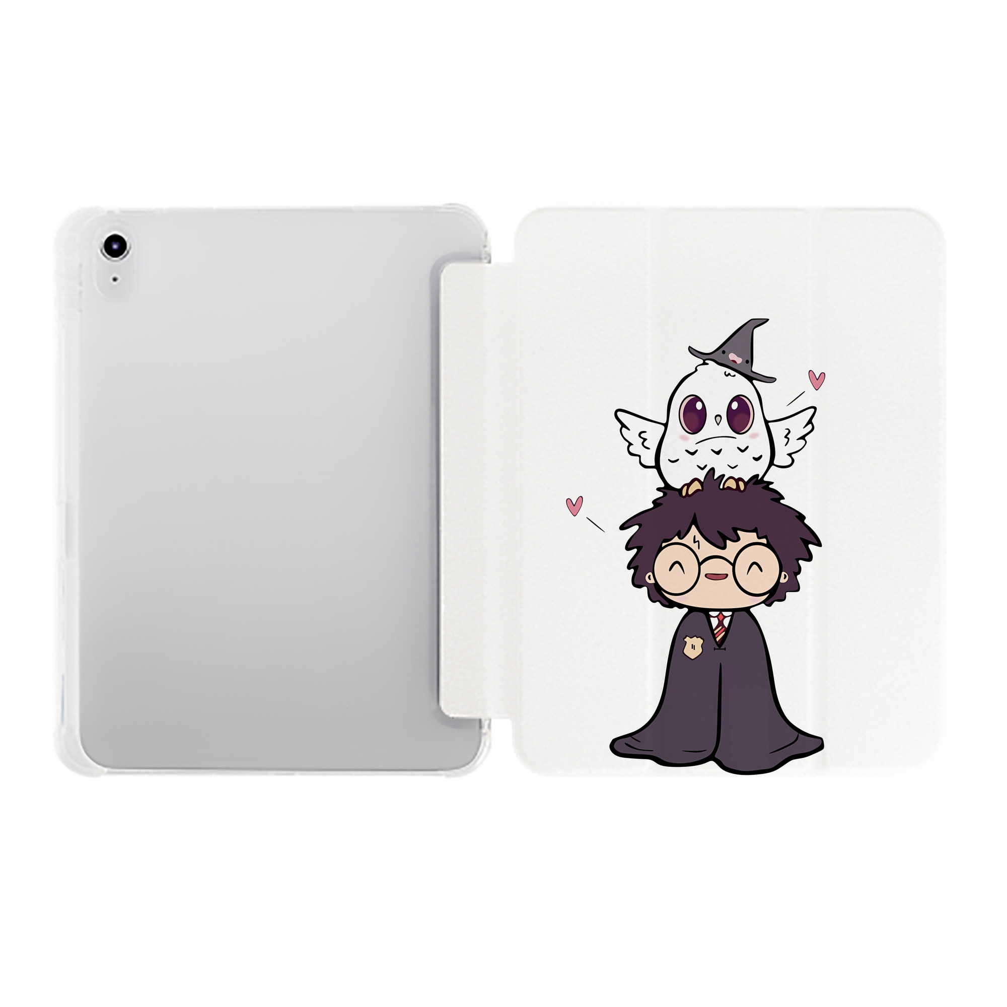 （画像用） Harry Potter ハリー・ポッターシリーズ IPad ケース ペン収納付き 三つ折りスタンド PUレザー×シリコン 対応機種9.5/10.5/10.9インチ
